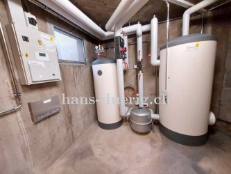 Die Technikrauminstallation für die Luft/Wasser-Wärmepumpe
